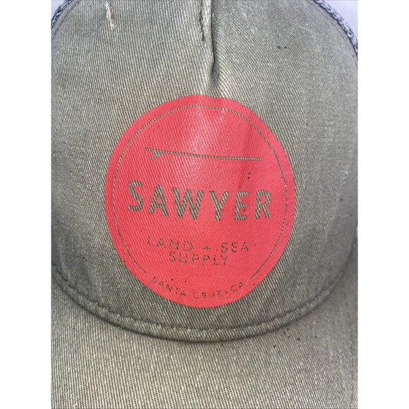 Sawyer Surf Trucker Hat Land & Sea Supply Distressed Snapback Adult Skate Cali - Picture 2 of 10